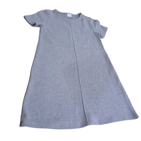 ZARA Girls Gray Knit Short Sleeve Dress – Size 11-12 (152 cm) - Picture 6 of 11